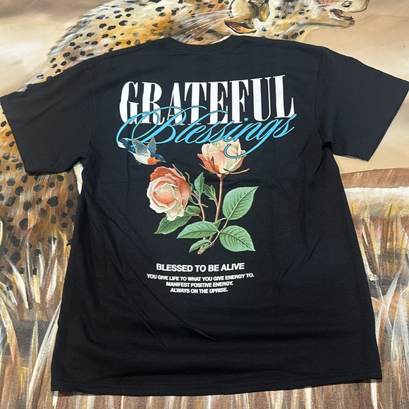Fashion Nova Black Grateful Tee - Picture 3 of 5